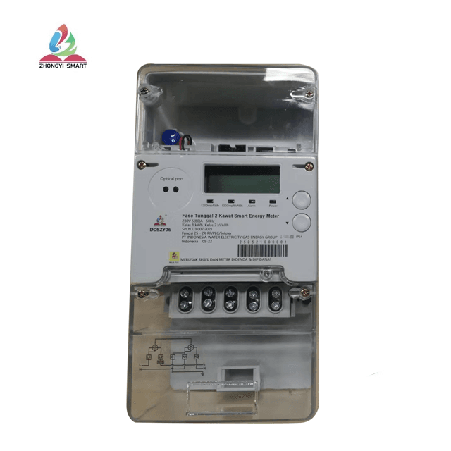Compteur d'énergie intelligent à 2 fils à phase unique