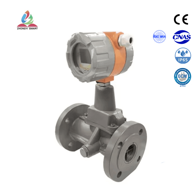 Precessing vortex gas flowmeter