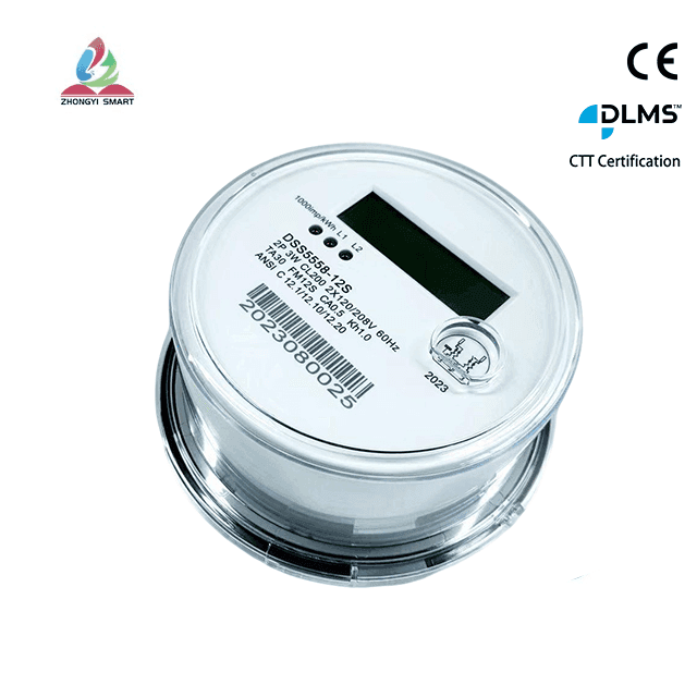 ANSI Двухфазный трехпроводной розеточный счетчик（12s）