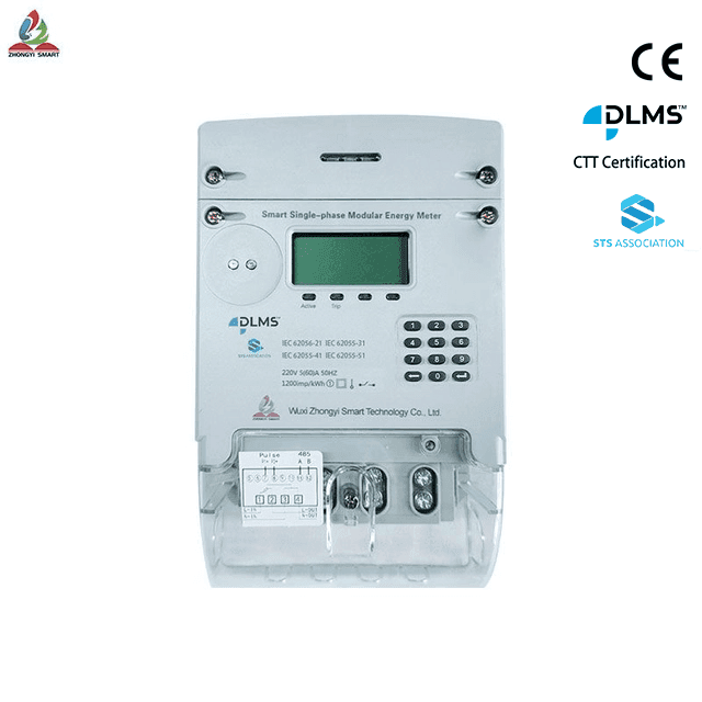 Compteur d'énergie monophasé STS DDZDZY01-B